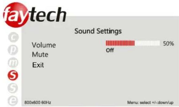 Faytech FT080TMIP65HDMI - Sound settings - 1