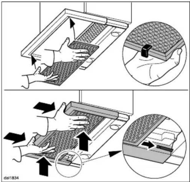 MIELE DA 3496 EXT - Aligning the deflector plate - 3