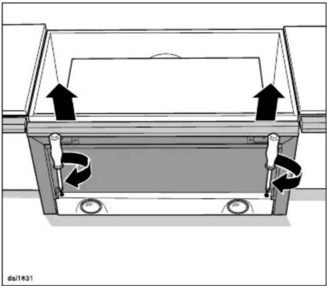 MIELE DA 3496 EXT - Aligning the deflector plate - 1