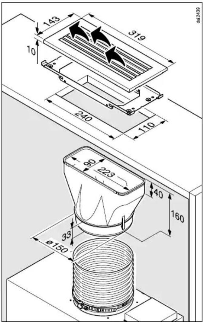 MIELE DA 3496 EXT - Set up for recirculation mode - 2