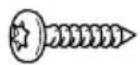 MIELE DA 3496 EXT - screws M4 x 12 mm - 1