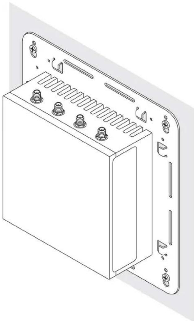 DELL Edge Gateway 3003 - Mounting the Edge Gateway using the standard-mount bracket - 7