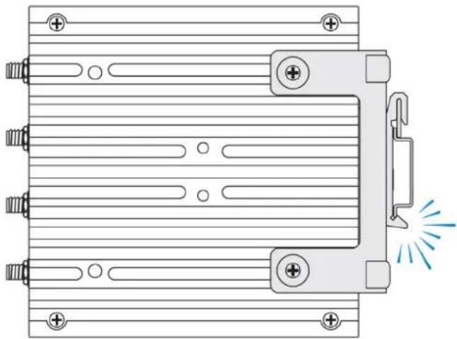 DELL Edge Gateway 3003 - Mounting the Edge Gateway using the perpendicular mount - 5