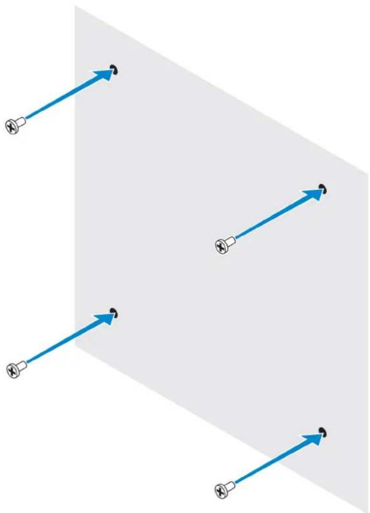 DELL Edge Gateway 3003 - Mounting the Edge Gateway using the standard-mount bracket - 5