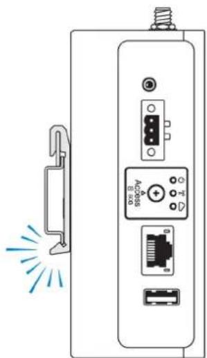 DELL Edge Gateway 3003 - Mounting the Edge Gateway on a DIN rail using the DIN-rail bracket - 5