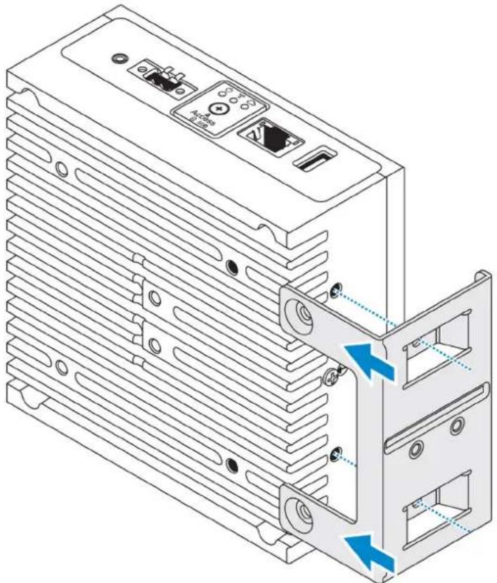 DELL Edge Gateway 3003 - Mounting the Edge Gateway using the perpendicular mount - 1