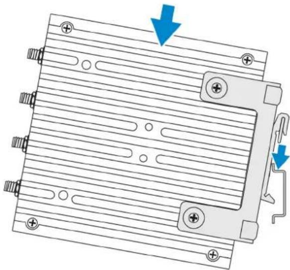 DELL Edge Gateway 3003 - Mounting the Edge Gateway using the perpendicular mount - 4
