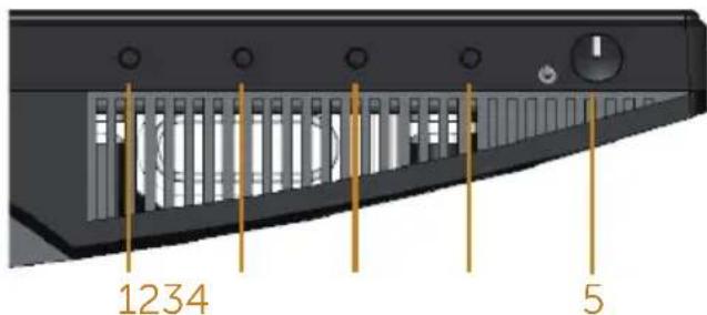 DELL S Series S2319NX - Bedienelemente an der Frontblende verwenden - 2