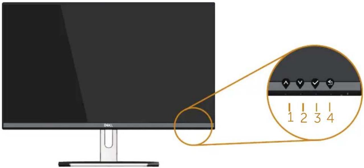 DELL S Series S2319NX - OSD-Bedienelemente - 1