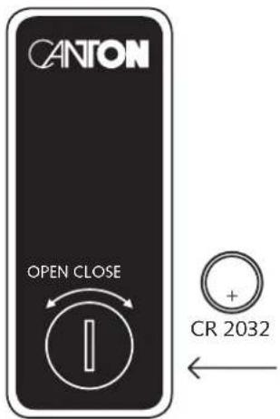 CANTON GLE 5 - Starting up the remote control - 1