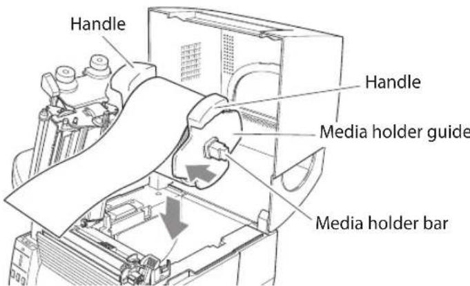 Handle Handle Media holder guide Media holder bar