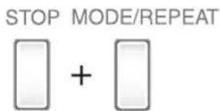 STOP MODE/REPEAT +