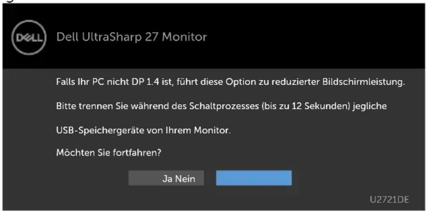 DELL UltraSharp U2721DE - OSD-Warnmeldungen - 11