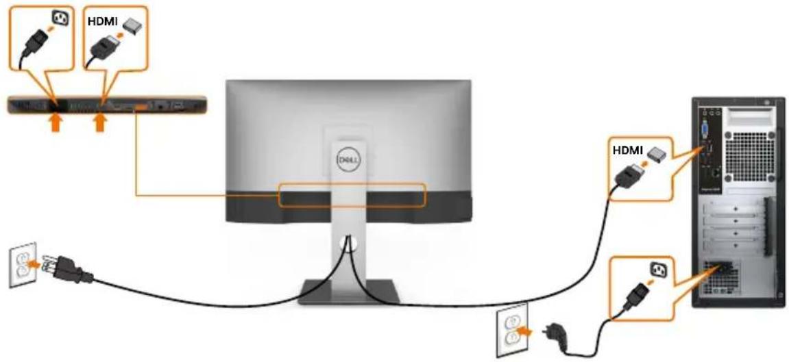 DELL UltraSharp U2721DE - Ihren Monitor anschließen - 3
