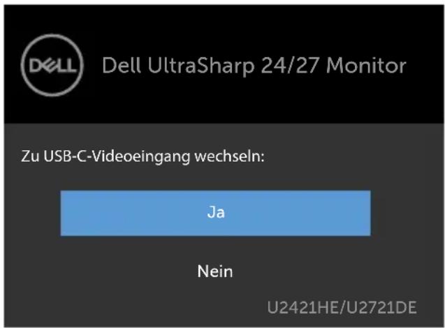 DELL UltraSharp U2721DE - OSD-Warnmeldungen - 10