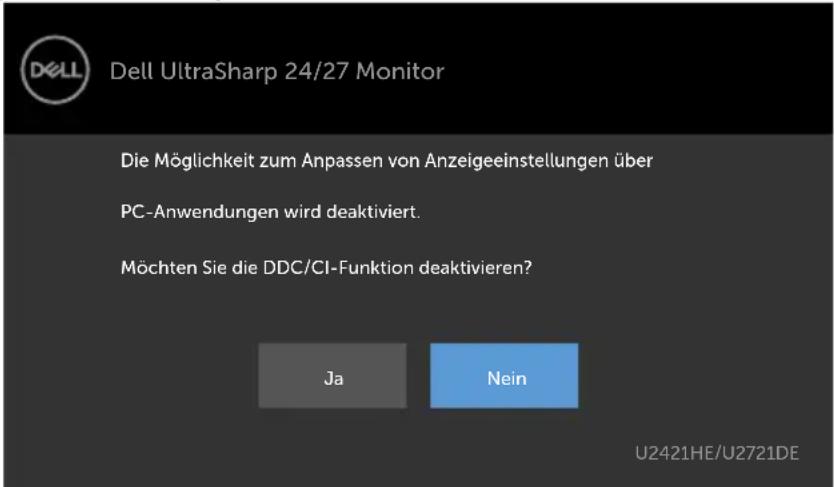 DELL UltraSharp U2721DE - OSD-Warnmeldungen - 3