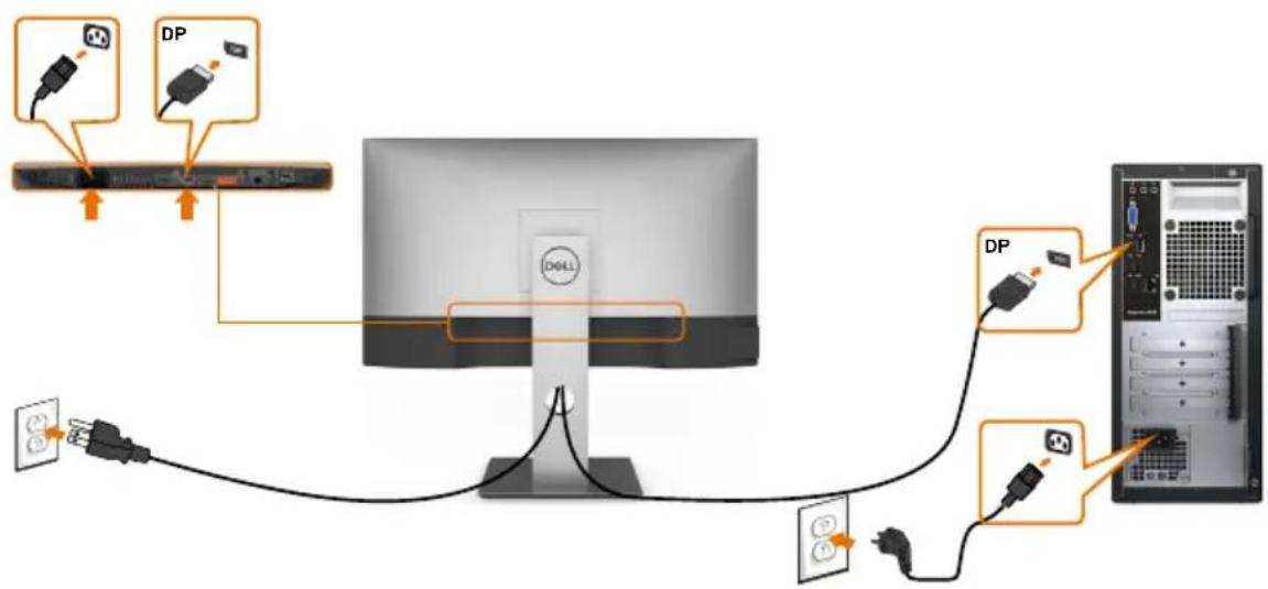 DELL UltraSharp U2421HE - Ihren Monitor anschließen - 4