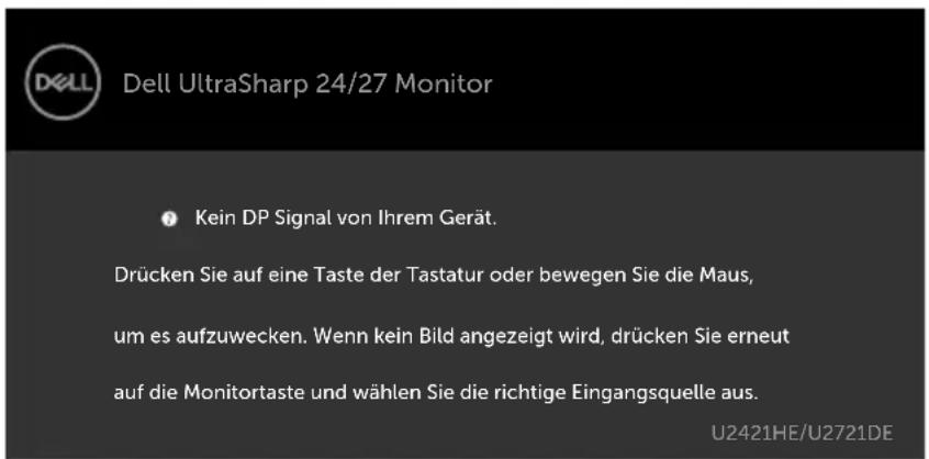DELL UltraSharp U2421HE - OSD-Warnmeldungen - 6