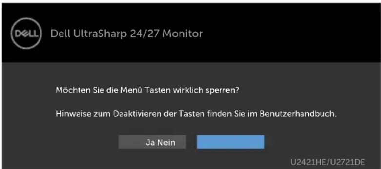 DELL UltraSharp U2421HE - OSD-Sperre verwenden - 2