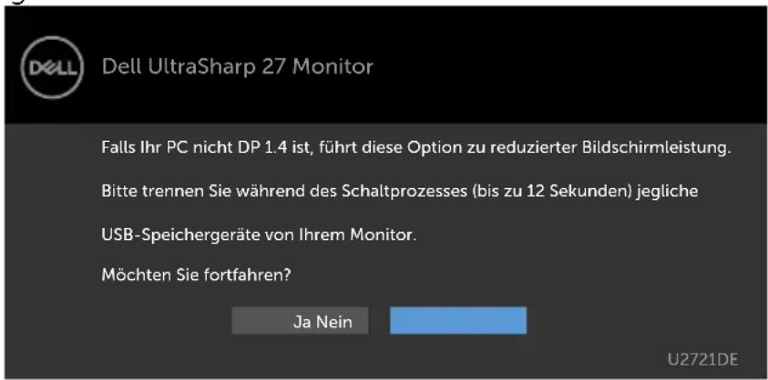 DELL UltraSharp U2421HE - OSD-Warnmeldungen - 11