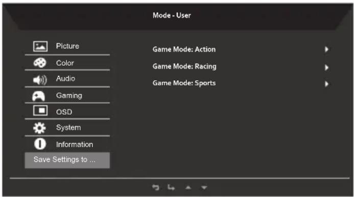 ACER Nitro XV340CKP - Product the System setting - 6