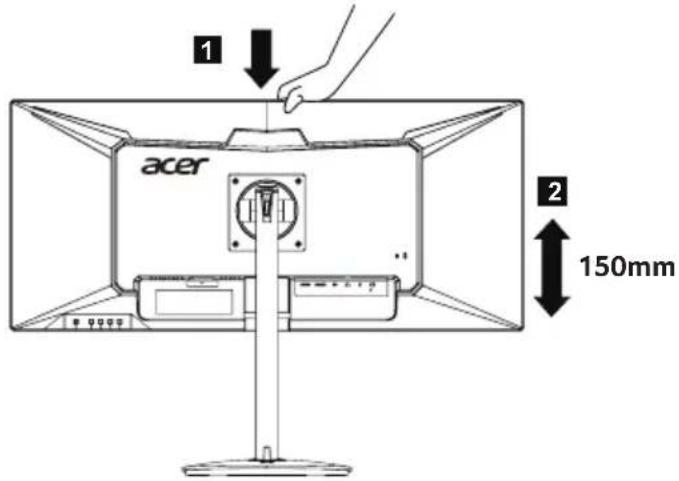 ACER Nitro XV340CKP - • Height Adjustment - 1