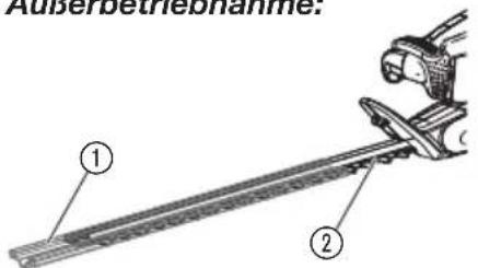 Außerbetriebnahme: ① ②