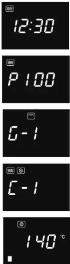 12:30 P 100 G-1 C-1 140 °C