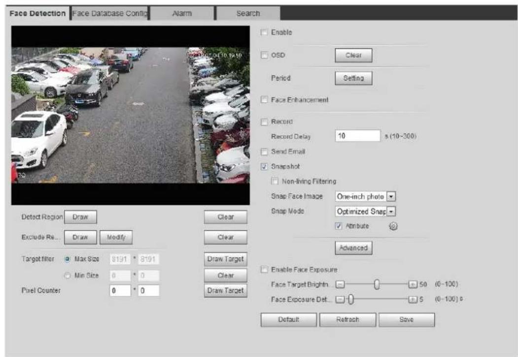 Dahua Technology Pro IPC-HFW5241E-ZE - Setting Face Detection - 1