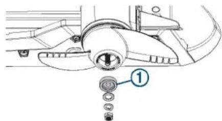 Technical diagram of a mechanical component with numbered callout pointing to a specific part.