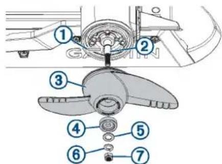 Technical diagram of a mechanical assembly with numbered components for identification