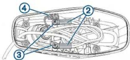 Technical diagram of a mechanical device with numbered components for identification