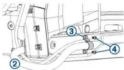 Technical diagram showing labeled components of a mechanical or electrical assembly with numbered parts 2, 3, and 4.