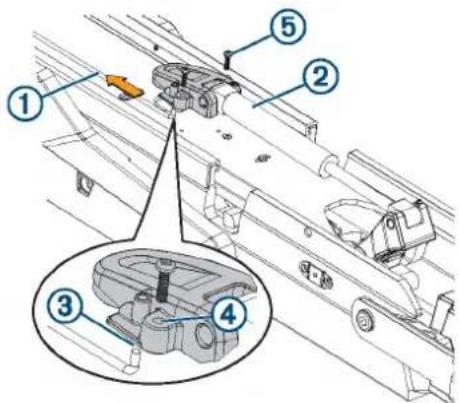 Technical diagram of a vehicle chassis with numbered components and an inset view of the engine compartment