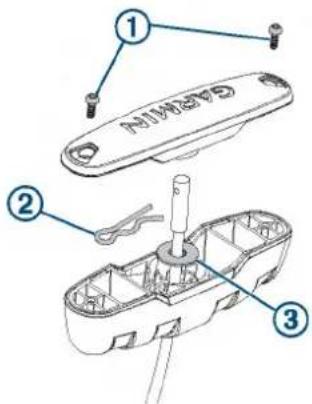 Technical diagram of a battery pack assembly with numbered parts and labeled components