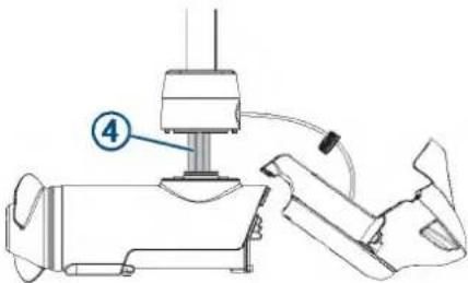 Technical diagram showing a mechanical assembly with labeled component 4