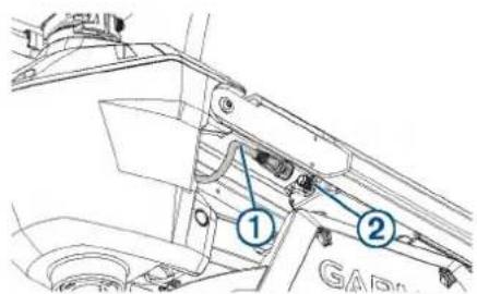 Technical diagram of a mechanical assembly with numbered components, likely for assembly or maintenance reference.