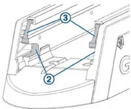 Technical diagram of a mechanical component with numbered parts labeled 2, 3, and 4