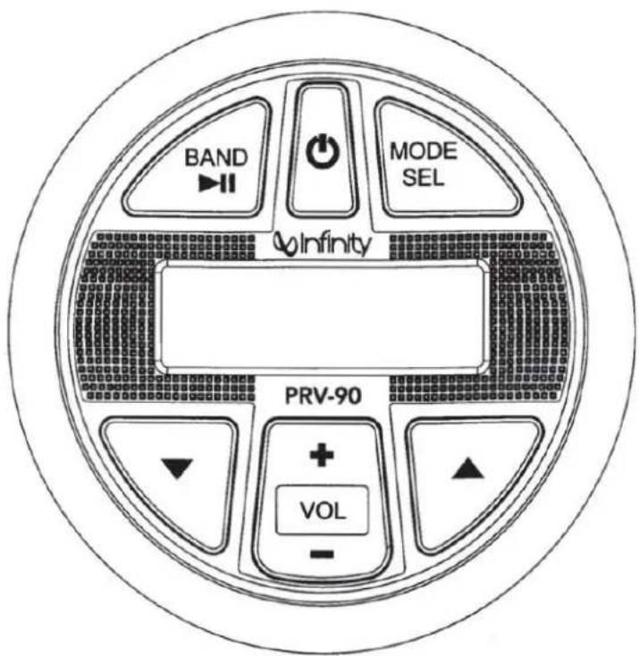 BAND MODE SEL Infinity PRV-90 VOL