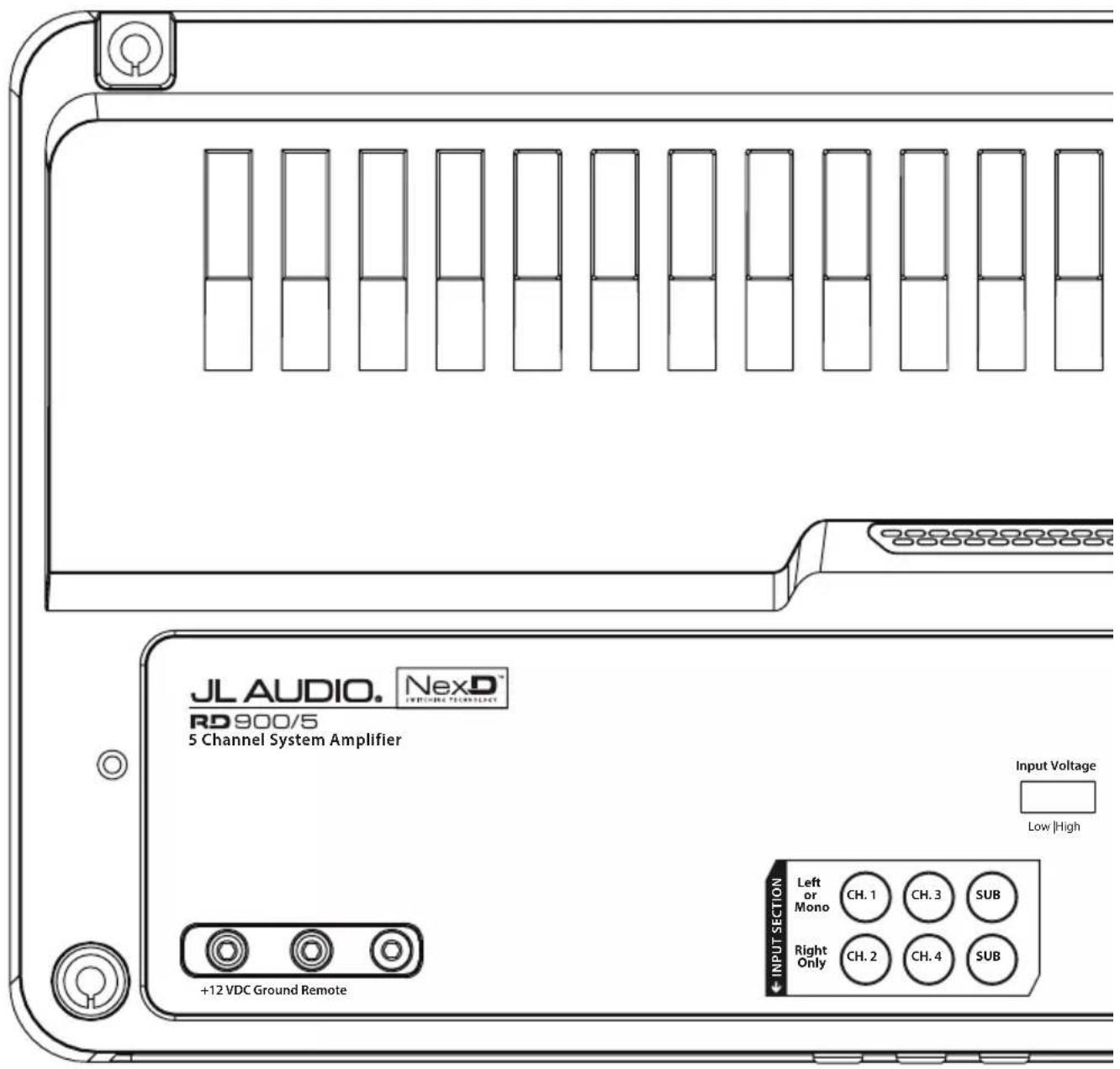 JL Audio RD900/5 - INSTALLATION NOTES: - 1