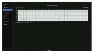 Hanwha HRX-820 - Recording Schedule - 1