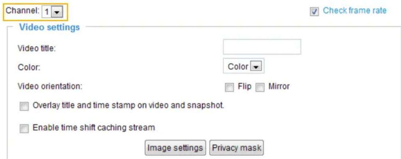 Vivotek VS8801 - Video settings - 1