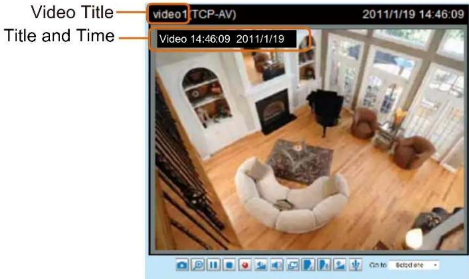 Vivotek VS8801 - Video settings - 2