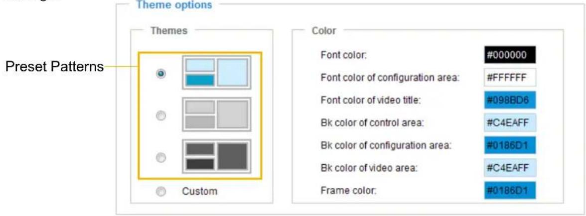 Vivotek VS8801 - Theme options - 1