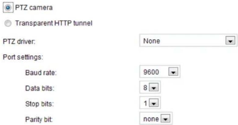 Vivotek VS8801 - RS485 settings - 2