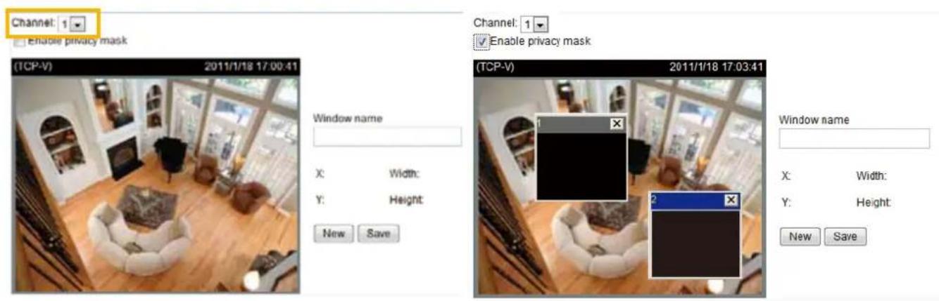 Vivotek VS8801 - Privacy Mask Advanced Mode - 1