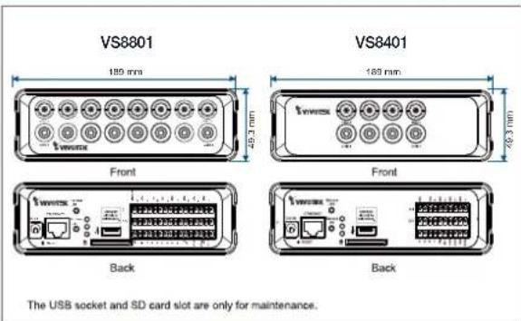 Vivotek VS8801 - Technical Specifications - 2