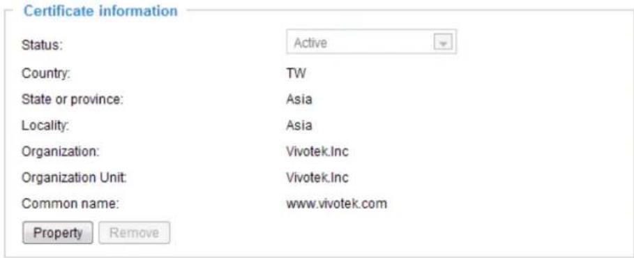 Vivotek VS8801 - Create self-signed certificate manually - 2