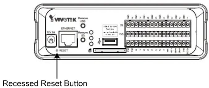 Vivotek VS8801 - Hardware Reset - 1