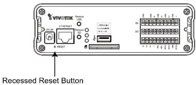 Vivotek VS8801 - Hardware Reset - 2